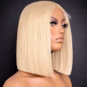 613 Blonde 13/4 Lace Front Wig Bob 12 inch